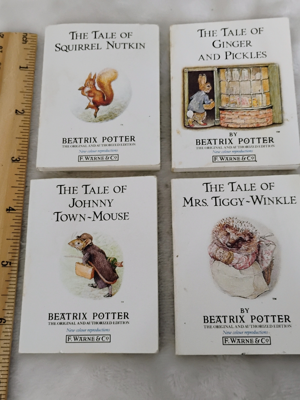 Vtg Bundle Lot 4 Miniature Beatrix Potter Paperback Books Mini J